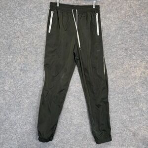 Nike Essentials Nylon Tack Pants Mens Medium‎ Olive Green Lightweight Joggers